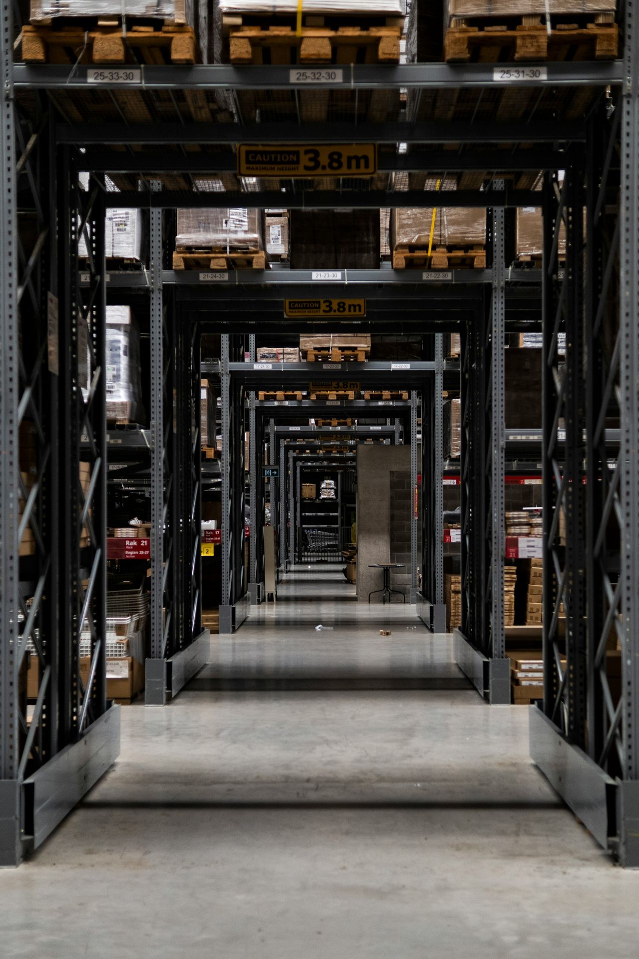 a large warehouse filled with lots of boxes
